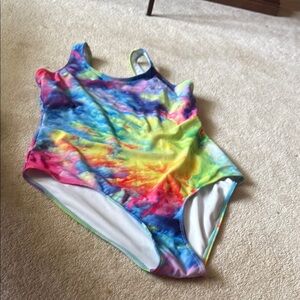 Colorful Tie-Dye Swimsuit